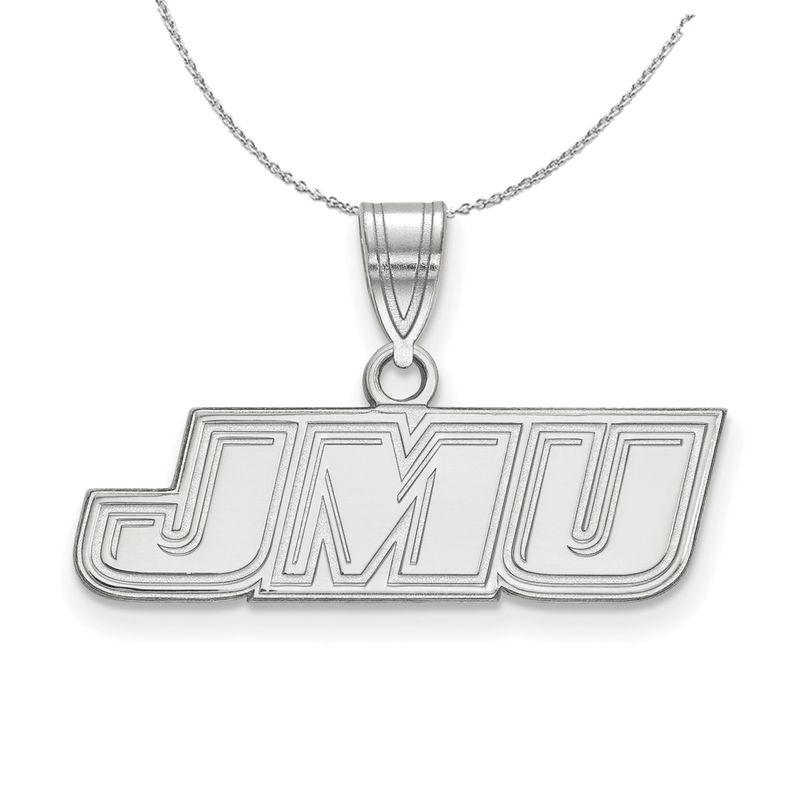 Sterling Silver James Madison U Small Pendant Necklace - 16 Inch